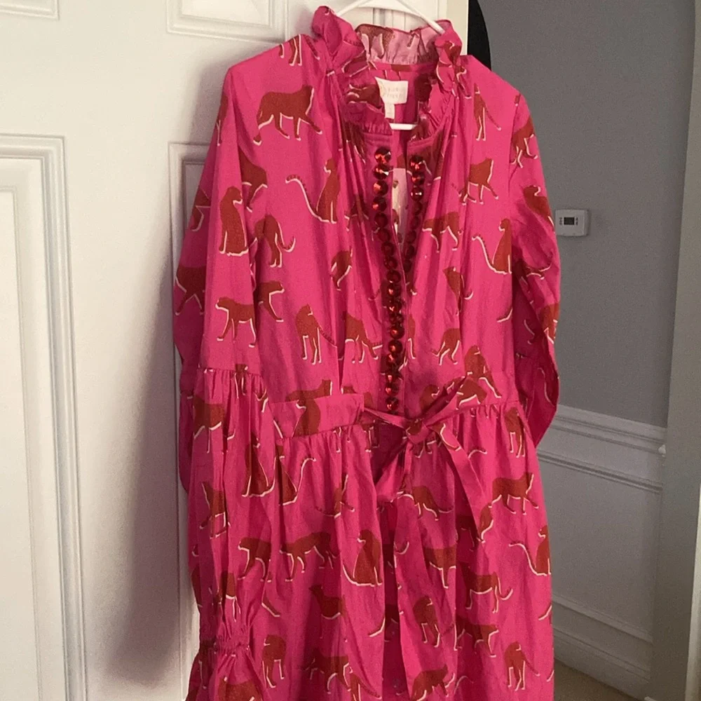 New w Tag: Sheridan French Britt Dress in Festive Cheetah. Size Small - Picture 12 of 16